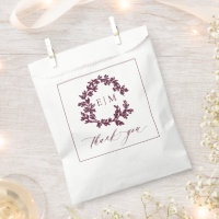 Mariage Monogramme de cime feutrée de Bourgogne mo