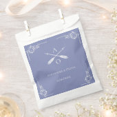 Sachets En Papier Mariage Monogramme et Flèches de périphérie (Coupé)