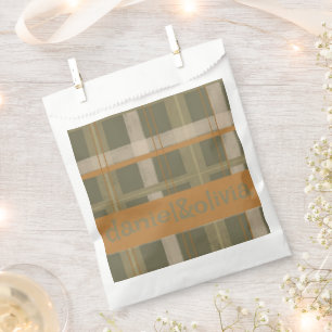 Sachets En Papier Mariage Motif écossais celte de Tartan