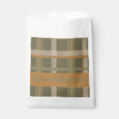 Sachets En Papier Mariage Motif écossais celte de Tartan (Devant)