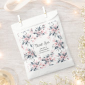Sachets En Papier Mariage Motif rose et gris Floral (Coupé)