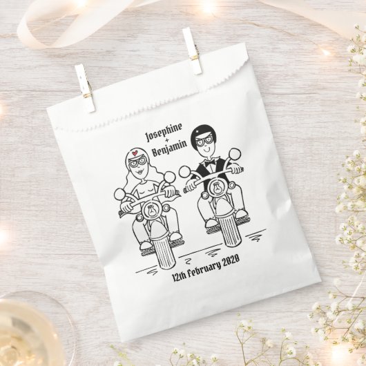Sachets En Papier Mariage moto moto moto personnalisé (Coupé)
