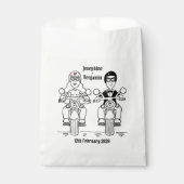 Sachets En Papier Mariage moto moto moto personnalisé (Devant)