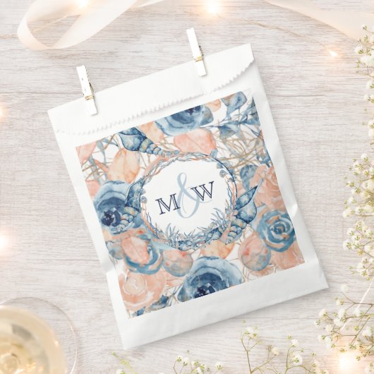 Sachets En Papier Mariage nautique Beach Seashell en Rose (Coupé)