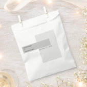 Sachets En Papier Mariage noir et blanc moderne (Coupé)