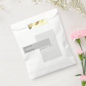 Sachets En Papier Mariage noir et blanc moderne (Scellé)