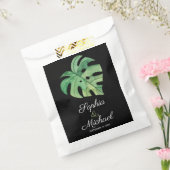 Sachets En Papier Mariage noir Monstera Tropical (Scellé)