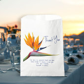 Sachets En Papier Mariage Orange Bird of Paradise