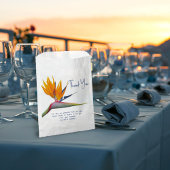 Sachets En Papier Mariage Orange Bird of Paradise