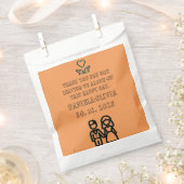 Sachets En Papier Mariage orange profond (Coupé)