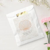 Sachets En Papier Mariage Orange Rustique Seashell (Scellé)