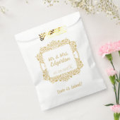 Sachets En Papier Mariage Ornate Gold Frame Personnalisé (Scellé)
