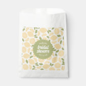 Sachets En Papier Mariage ou Shower de Mariée sur Mesure aux Citrons (Devant)