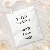 Sachets En Papier Mariage personnalisé BLANC papier Favoriser le sac (Coupé)