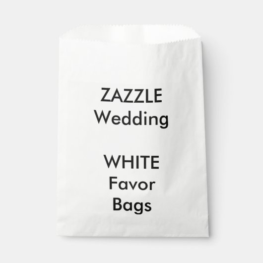Sachets En Papier Mariage personnalisé BLANC papier Favoriser le sac (Devant)