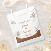 Sachets En Papier Mariage personnalisé Elégant café professionnel mo (Coupé)