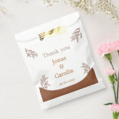 Sachets En Papier Mariage personnalisé Elégant café professionnel mo (Scellé)