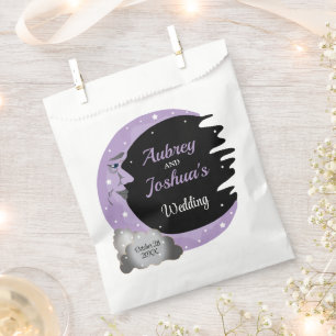 Sachets En Papier Mariage personnalisé Lavande au-delà de la lune