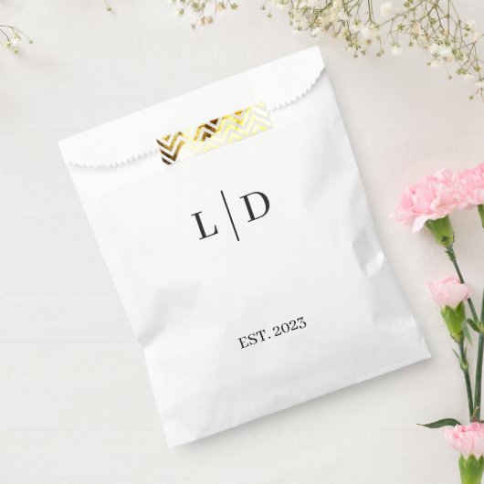Sachets En Papier Mariage personnalisé minimal et simple (Scellé)