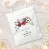 Sachets En Papier Mariage personnalisé rustique de Bourgogne (Coupé)