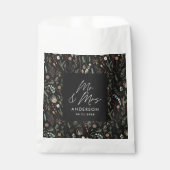 Sachets En Papier Mariage photo arch aquarelle botanique m & mrs (Devant)