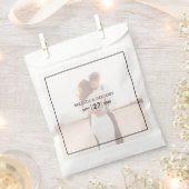 Sachets En Papier Mariage photo simple et élégant (Coupé)