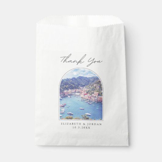 Sachets En Papier Mariage Portofino Italie Merci photo (Devant)