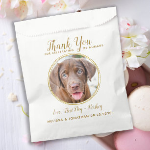 Sachets En Papier Mariage pour animaux de compagnie Merci personnali
