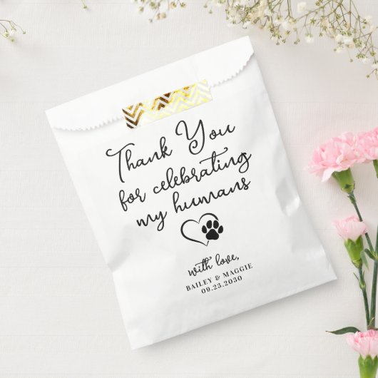 Sachets En Papier Mariage pour animaux de compagnie Traitements de c (Scellé)