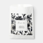 Sachets En Papier Mariage privilégie le noir et blanc (Devant)