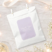 Sachets En Papier Mariage Purple Simplement Élégant (Coupé)