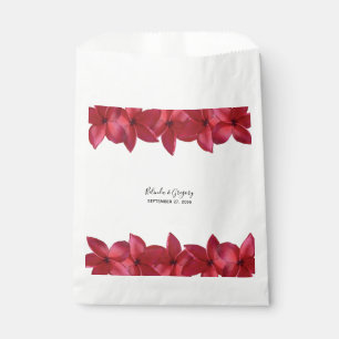 Sachets En Papier Mariage Red Plumeria Frangipani