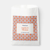 Sachets En Papier Mariage rétro du milieu du siècle (Devant)