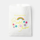 Sachets En Papier Mariage Rétro Funky (Devant)