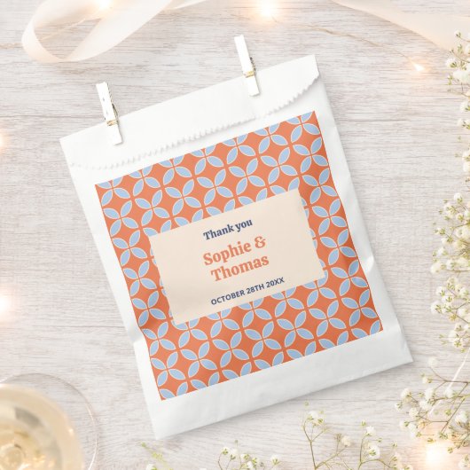 Sachets En Papier Mariage Rétro Milieu de Siècle (Coupé)