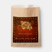 Sachets En Papier Mariage Rose de charme (Devant)