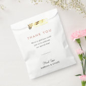 Sachets En Papier Mariage Rose moderne Blush Merci (Scellé)