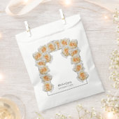 Sachets En Papier Mariage Rose orange (Coupé)