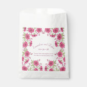 Sachets En Papier Mariage Rose Rose Clair (Devant)