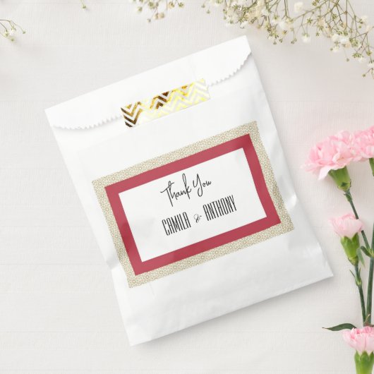 Sachets En Papier Mariage rouge (Scellé)