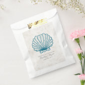 Sachets En Papier Mariage Royal Blue Rustic Seashell (Scellé)