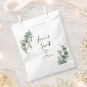 Sachets En Papier Mariage Rustique avec Verdure d'Eucalyptus (Coupé)