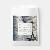 Sachets En Papier Mariage rustique de Birch Tree (Devant)