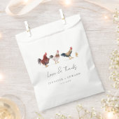 Sachets En Papier Mariage rustique de coq de poulet (Coupé)