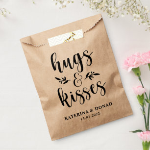 Sachets En Papier Mariage Rustique de serres et baisers FÊTE DES M