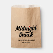 Sachets En Papier Mariage rustique Midnight Snack Kraft Favoriser Sa (Devant)