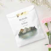 Sachets En Papier Mariage Rustique Mountain & Lake Evergreen (Scellé)