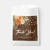 Sachets En Papier Mariage rustique sous le thème de l'automne (Devant)