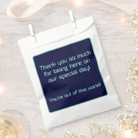 Sachets En Papier Mariage Sci-Fi Galactique (Coupé)