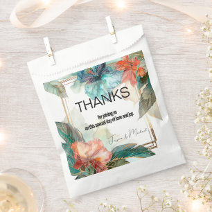 Sachets En Papier 💗 Mariage Sérénade d'Hibiscus Paradis